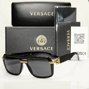 Versace Men's Black Medusa Sunglasses Full Set